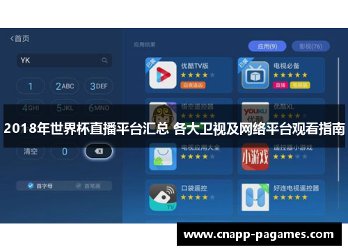 2018年世界杯直播平台汇总 各大卫视及网络平台观看指南 2018年世界杯直播平台汇总 各大卫视及网络平台观看指南